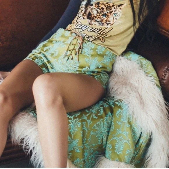 Anastasia brocade lace up shorts - Picture 6 of 11